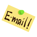 Email reminder note png sticker