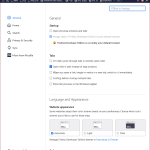 Firefox settings